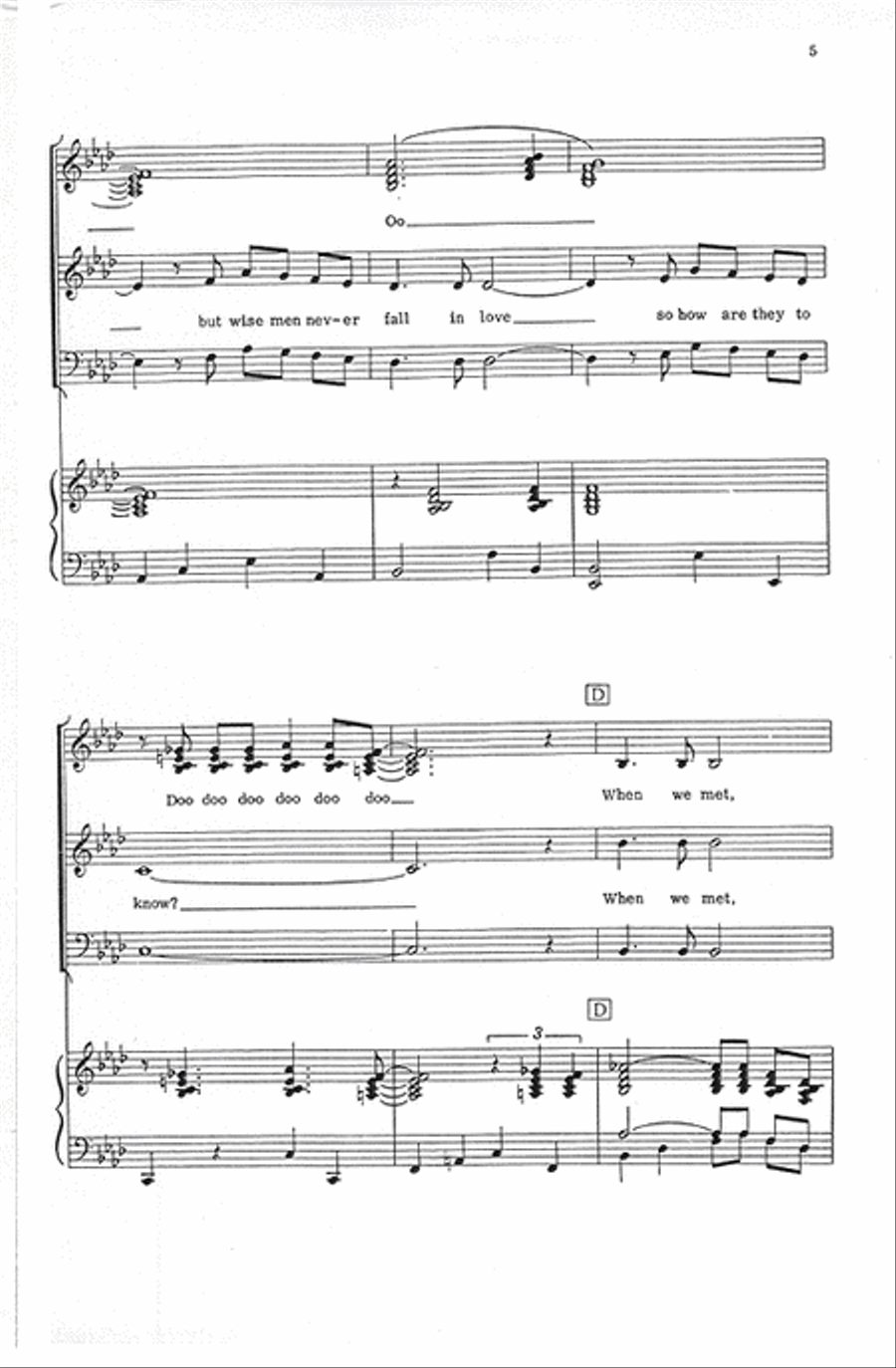 Fools Rush In (Vocal Score) Divisi scores gallery preview page 5