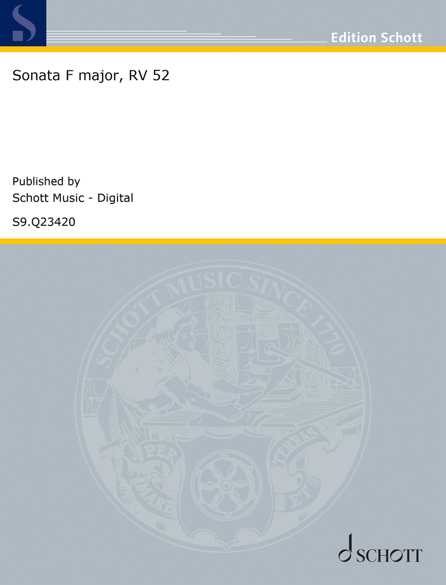 Sonata F major, RV 52 Alto Recorder scores gallery preview page 1