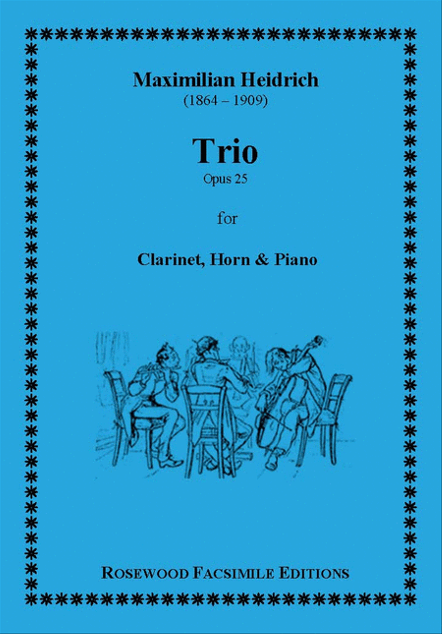 Trio, Op. 25 Clarinet scores gallery preview page 1
