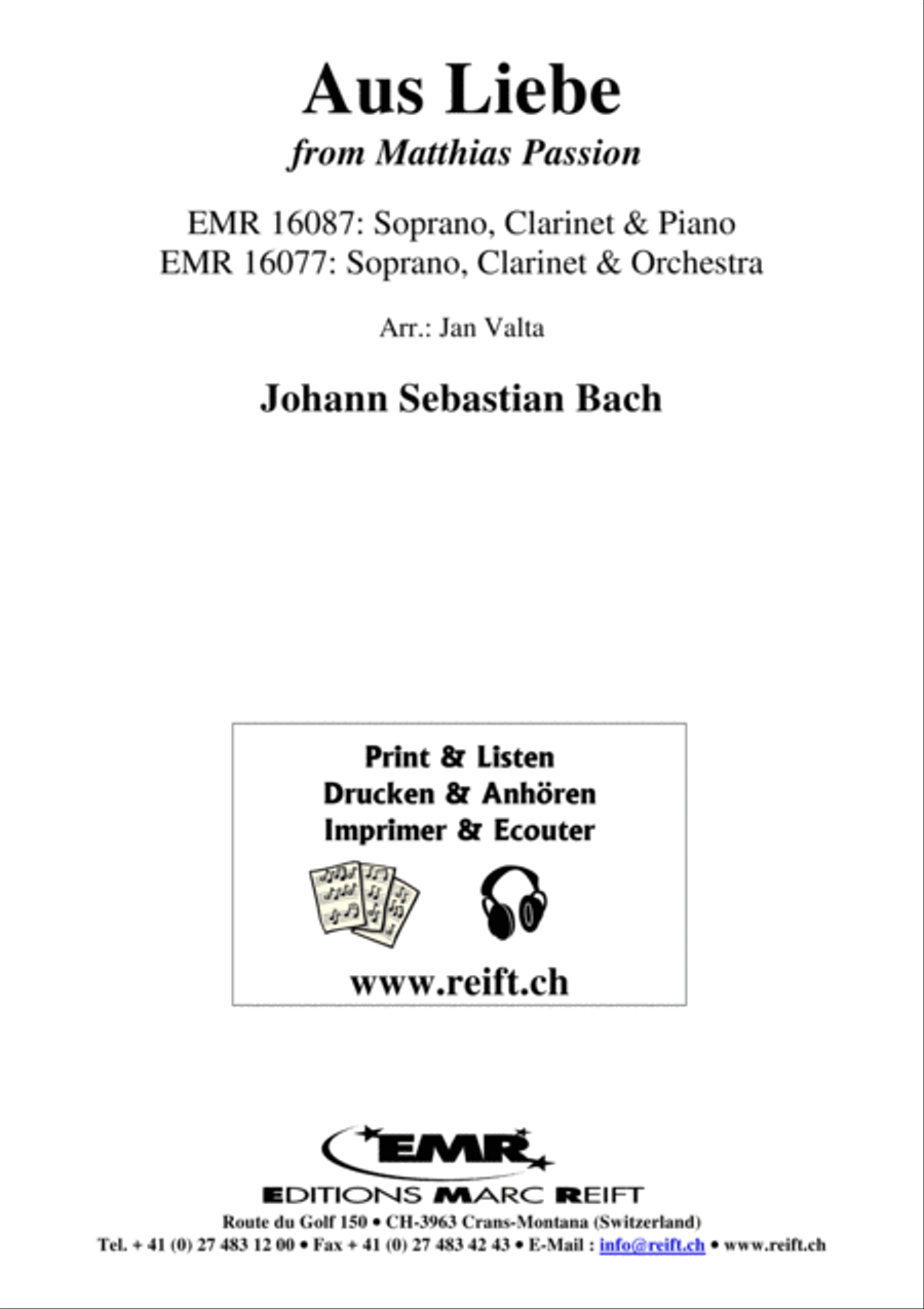 Aus Liebe Aus Liebe Clarinet scores gallery preview page 2