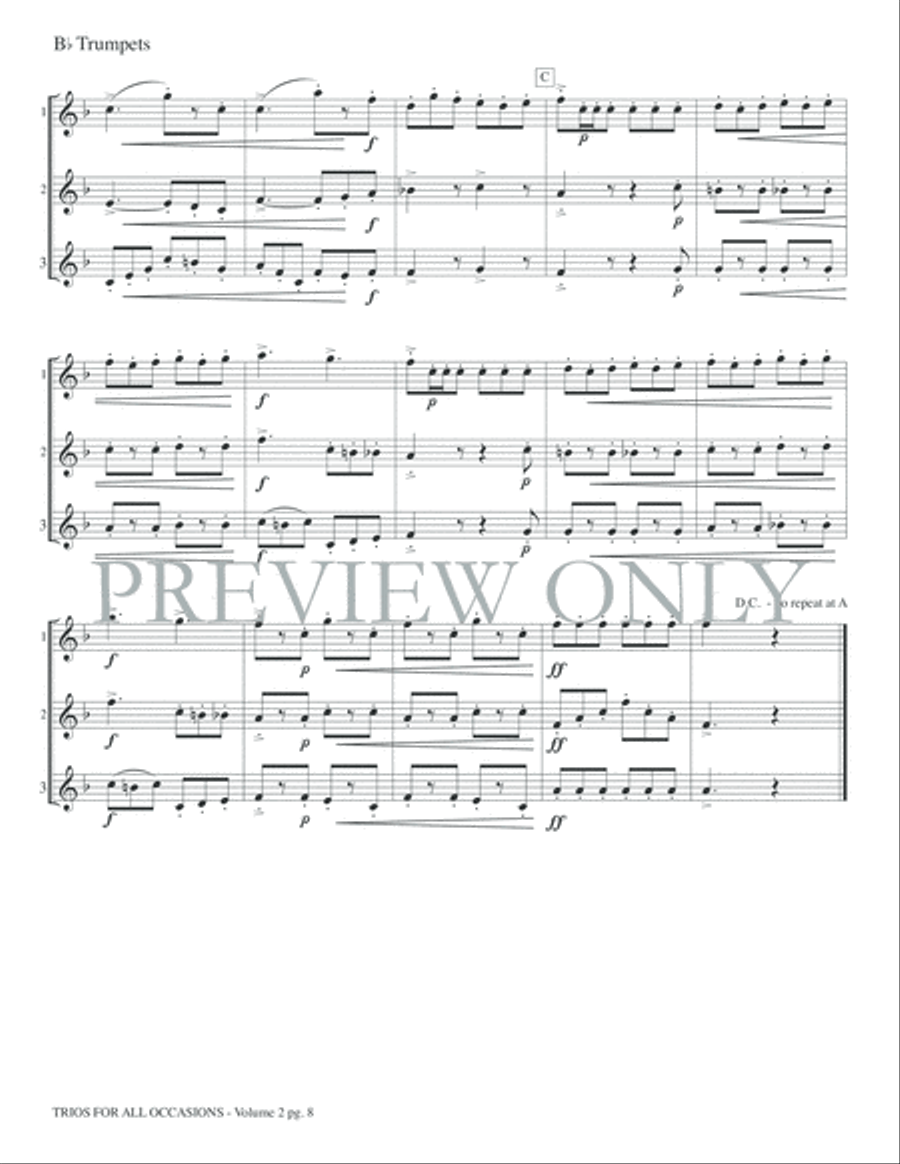 Trios for All Occasions Small Ensemble scores gallery preview page 10
