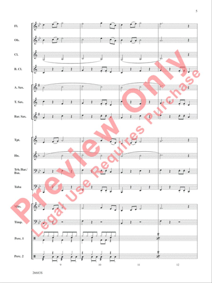 Guantanamera Concert Band scores gallery preview page 6