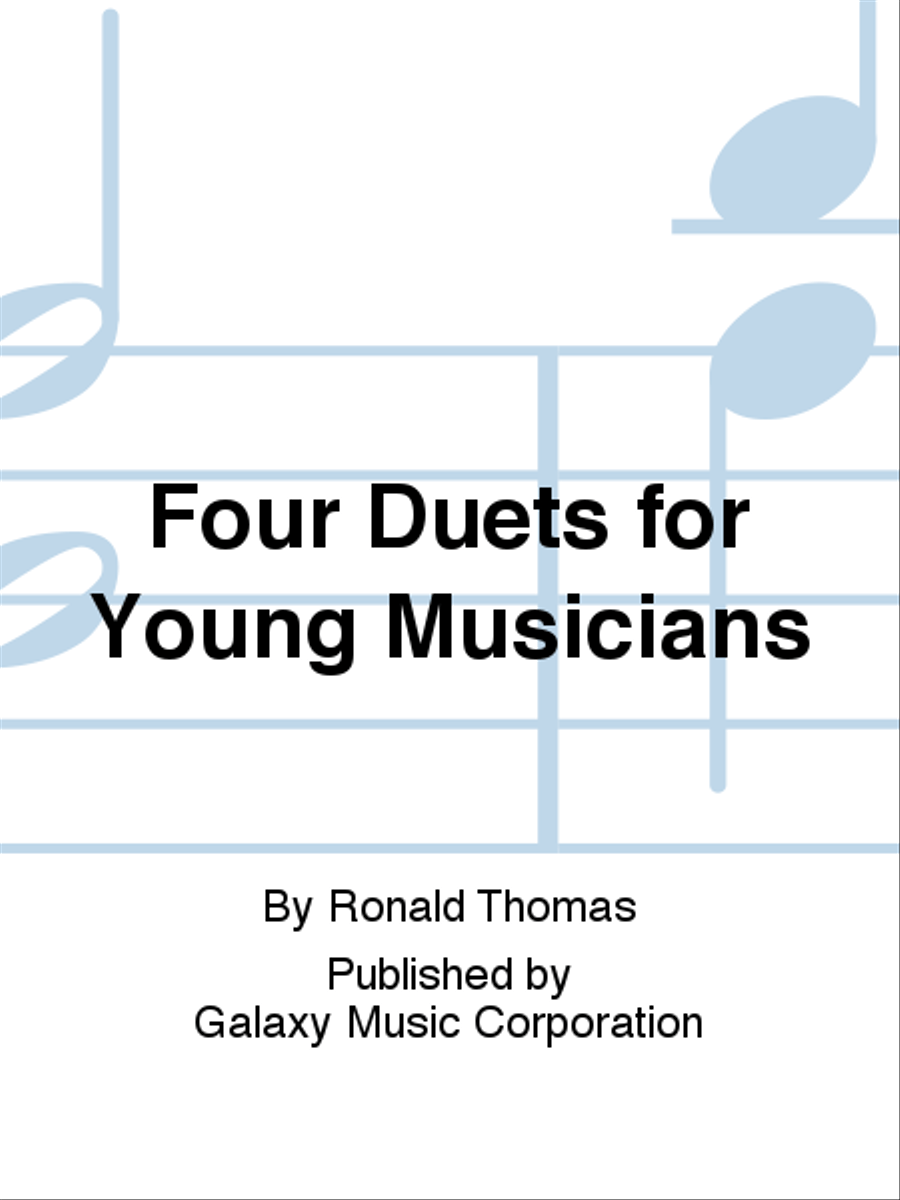 Four Duets for Young Musicians Clarinet scores gallery preview page 1