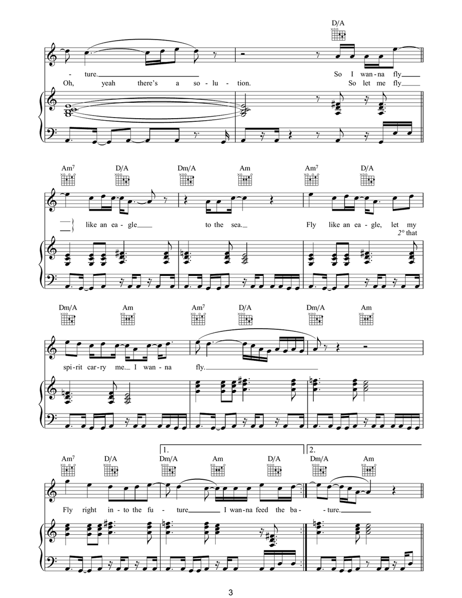 Fly Like An Eagle Fly Like An Eagle Acoustic Guitar scores gallery preview page 3