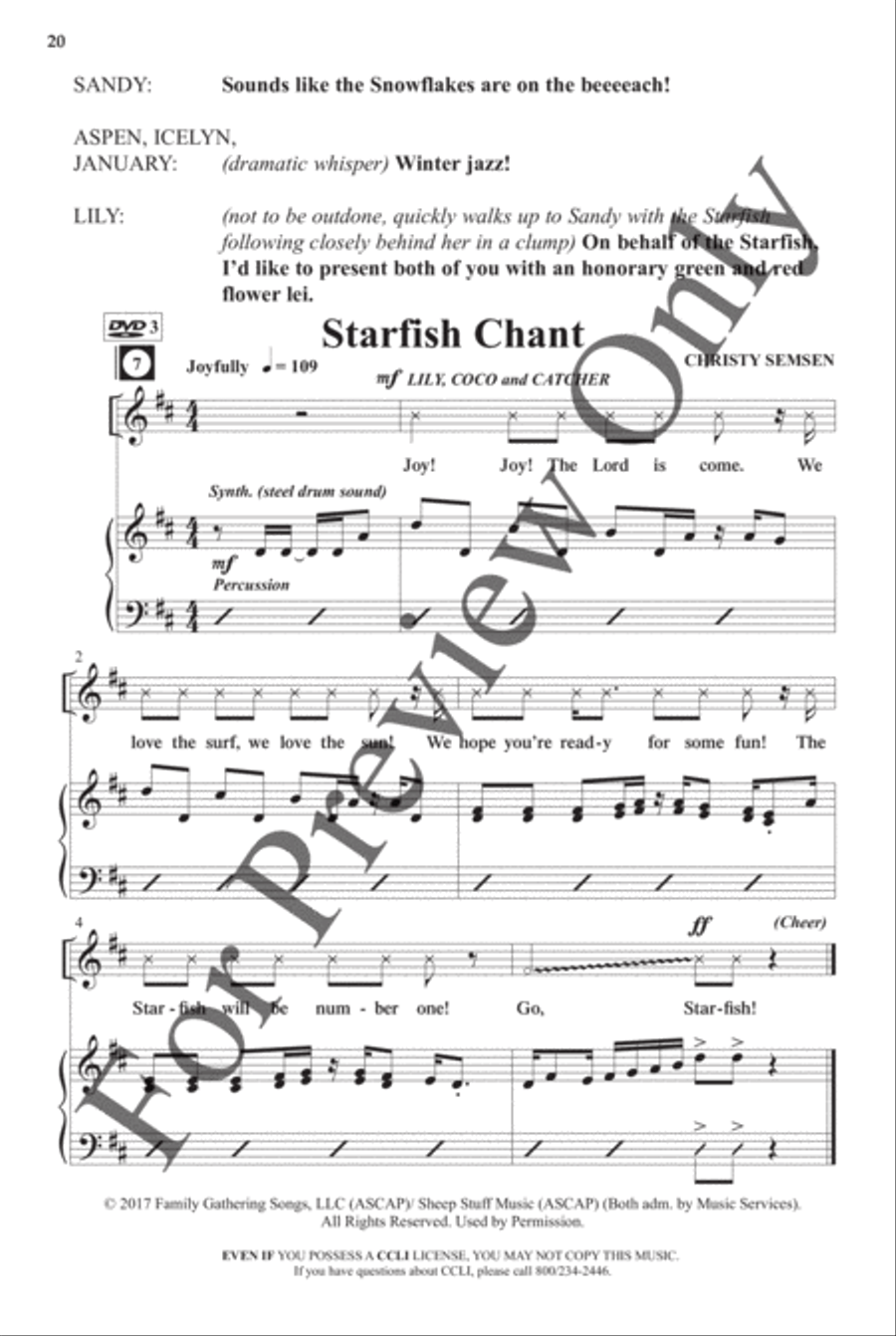Jingle Bell Beach - Choral Book Choir scores gallery preview page 21
