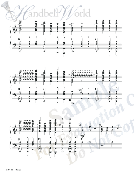 Danza - handbell score (4-6 octaves)
