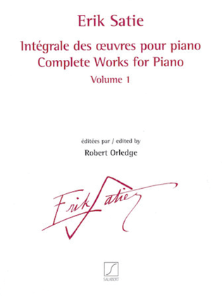 Book cover for Complete Works for Piano - Volume 1