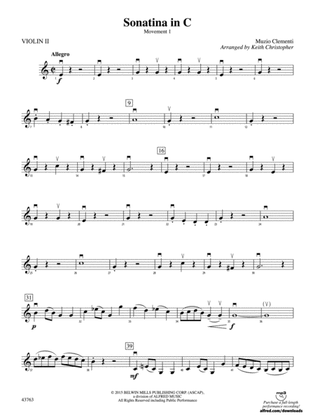 Sonatina in C: 2nd Violin