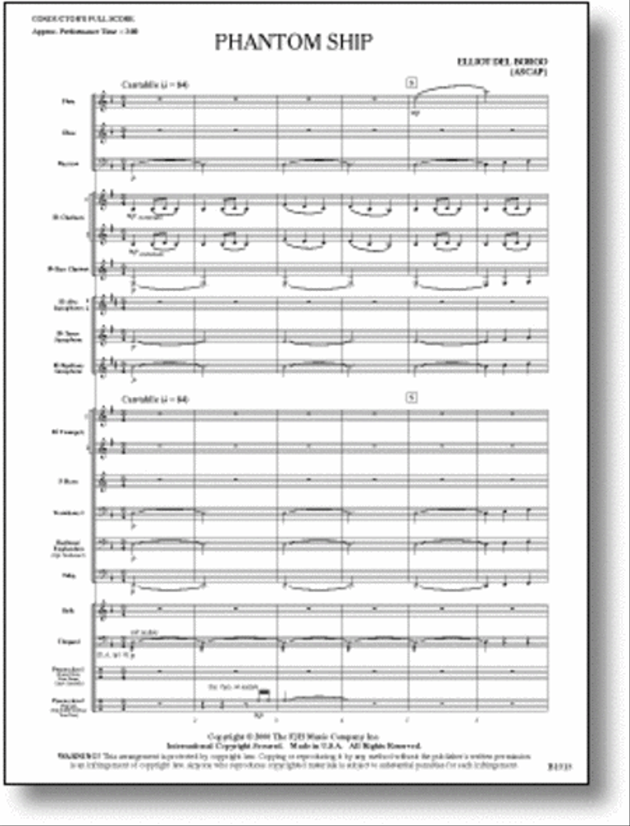 Phantom Ship Concert Band scores gallery preview page 1