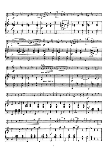Chopin Grande valse brillante, for Violin & Piano, VN007