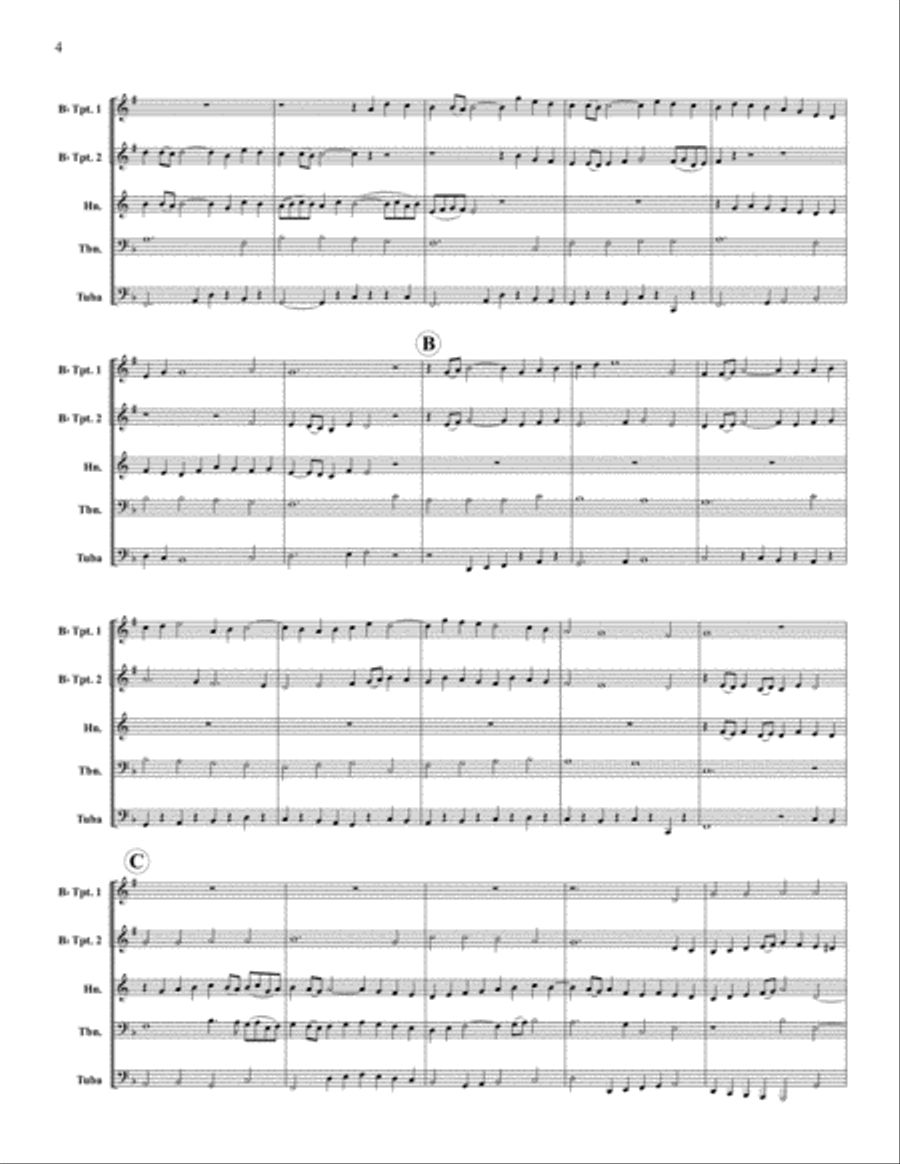 Three Welsh Preludes Three Welsh Preludes Brass Quintet scores gallery preview page 4
