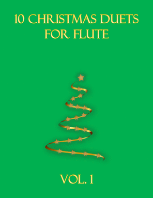Book cover for 10 Christmas Duets for flute (Vol. 1)