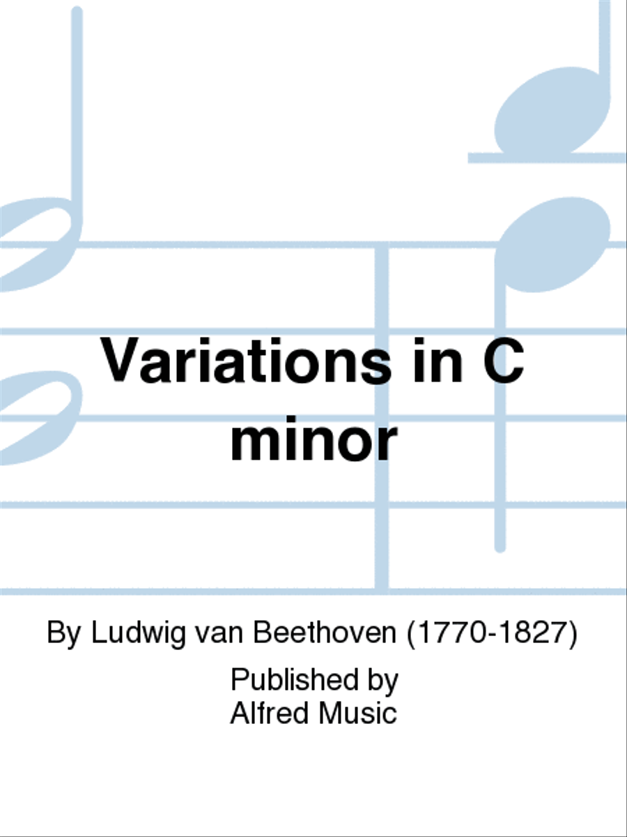 Beethoven: Variations in C Minor Small Ensemble scores gallery preview page 1