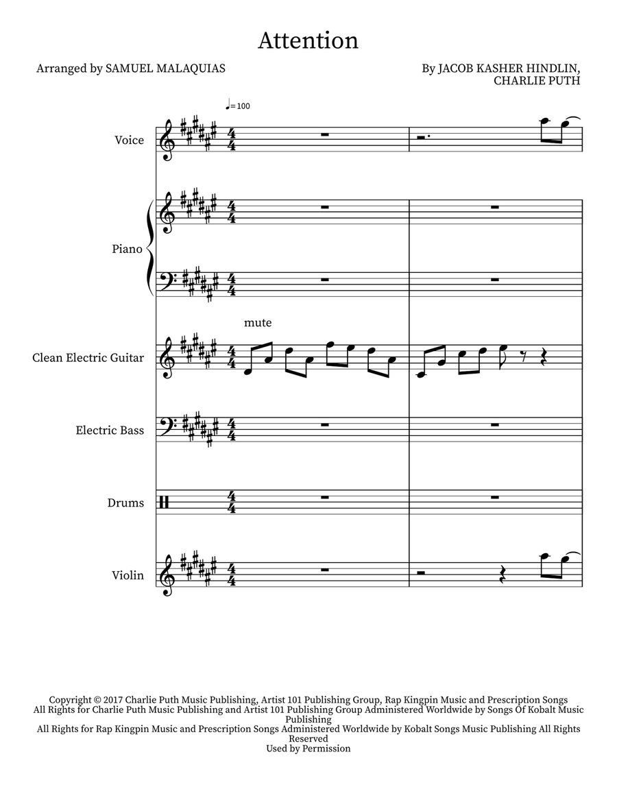 Attention Attention Small Ensemble scores gallery preview page 1