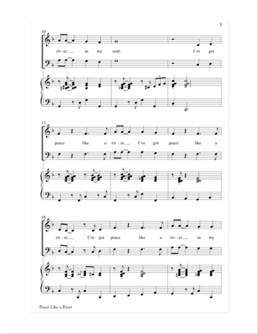 Peace Like a River 3-Part scores gallery preview page 4