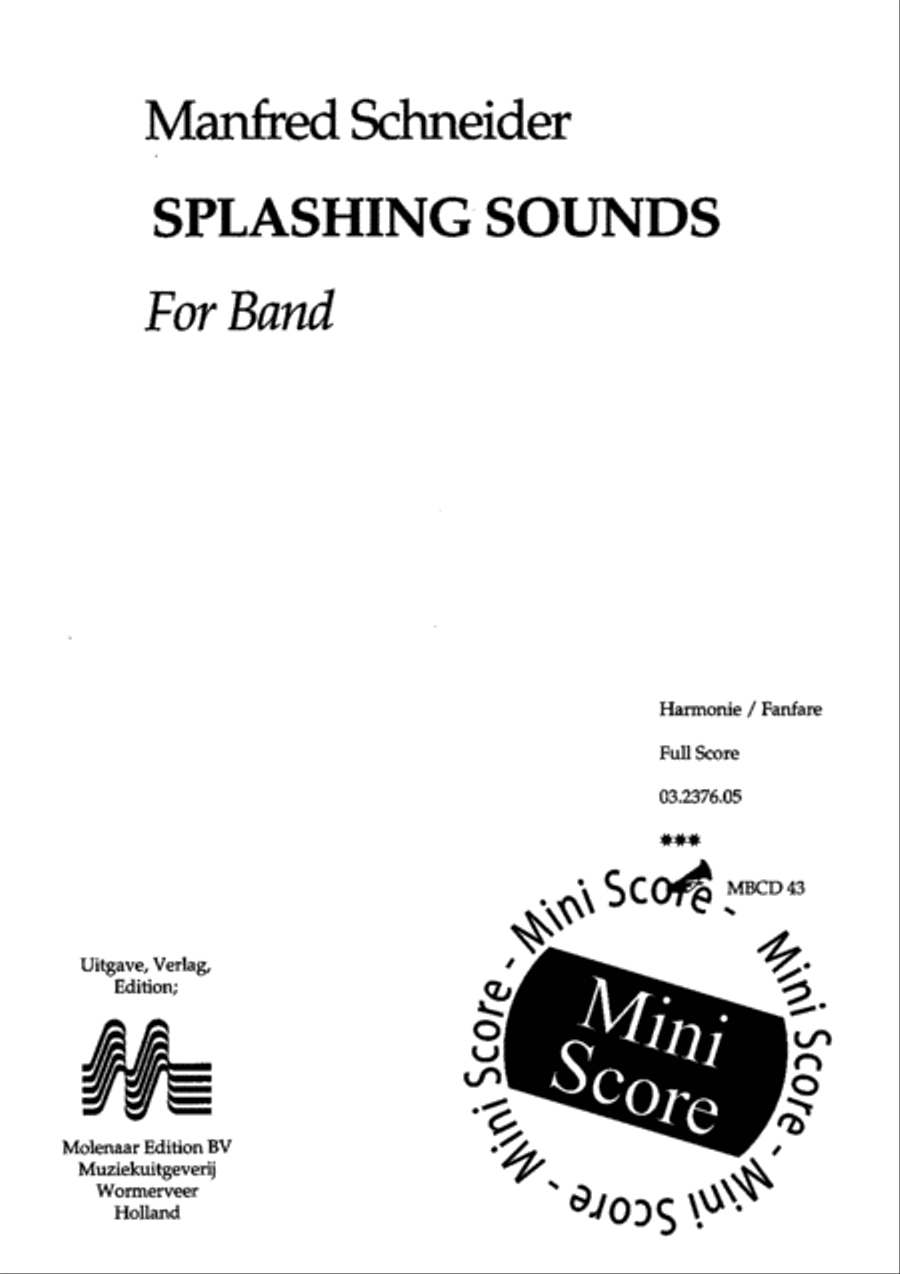 Splashing Sounds Concert Band scores gallery preview page 3