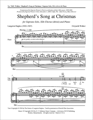 Book cover for Shepherd's Song at Christmas