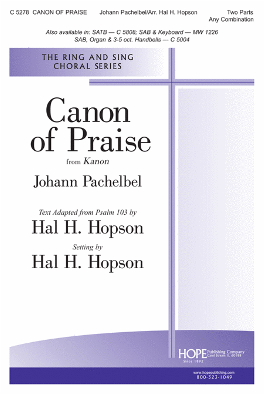 Canon of Praise 3-Part scores gallery preview page 1
