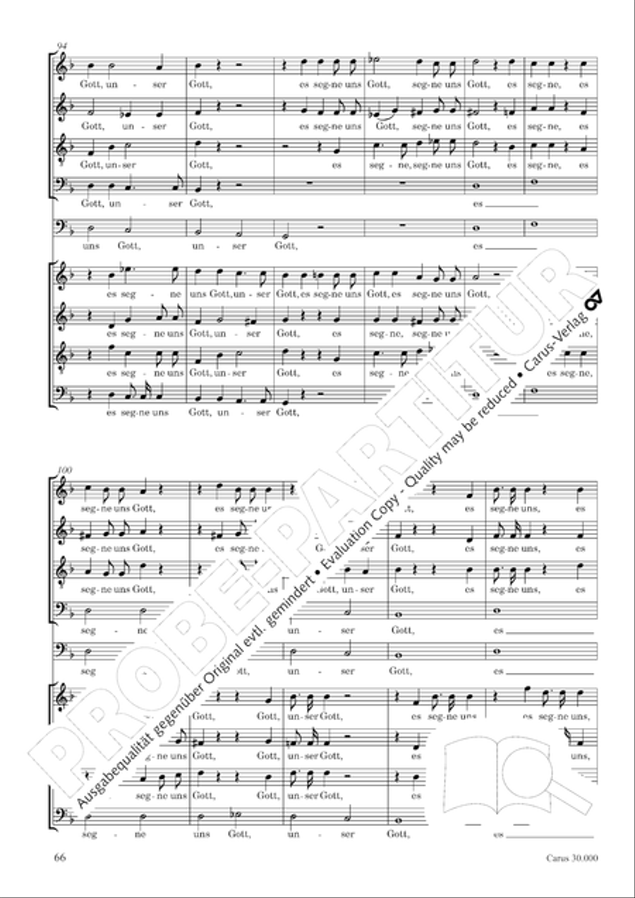 J.L. Bach: The complete motets Choir scores gallery preview page 73