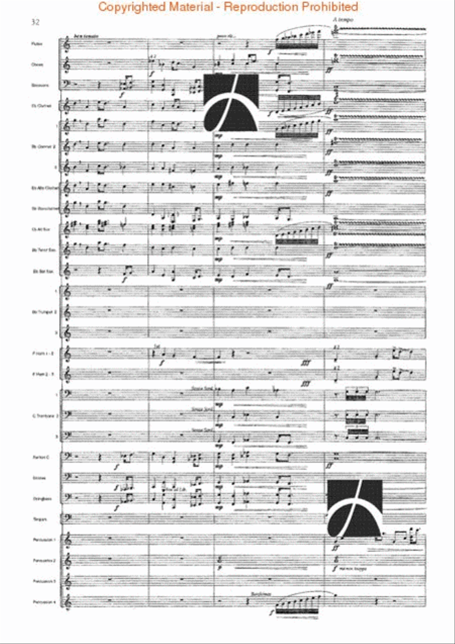 Spartacus Concert Band scores gallery preview page 33