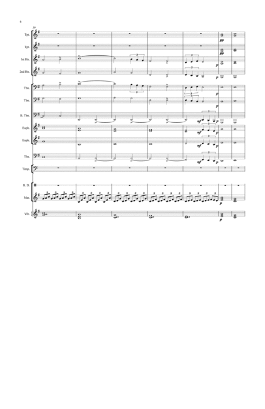 Today Fire Struck Today Fire Struck Brass Ensemble scores gallery preview page 6