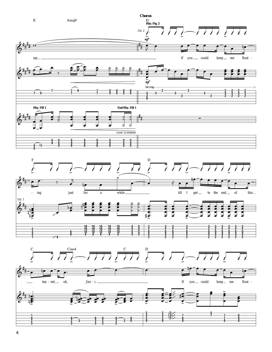 Jimi Thing Acoustic Guitar scores gallery preview page 4
