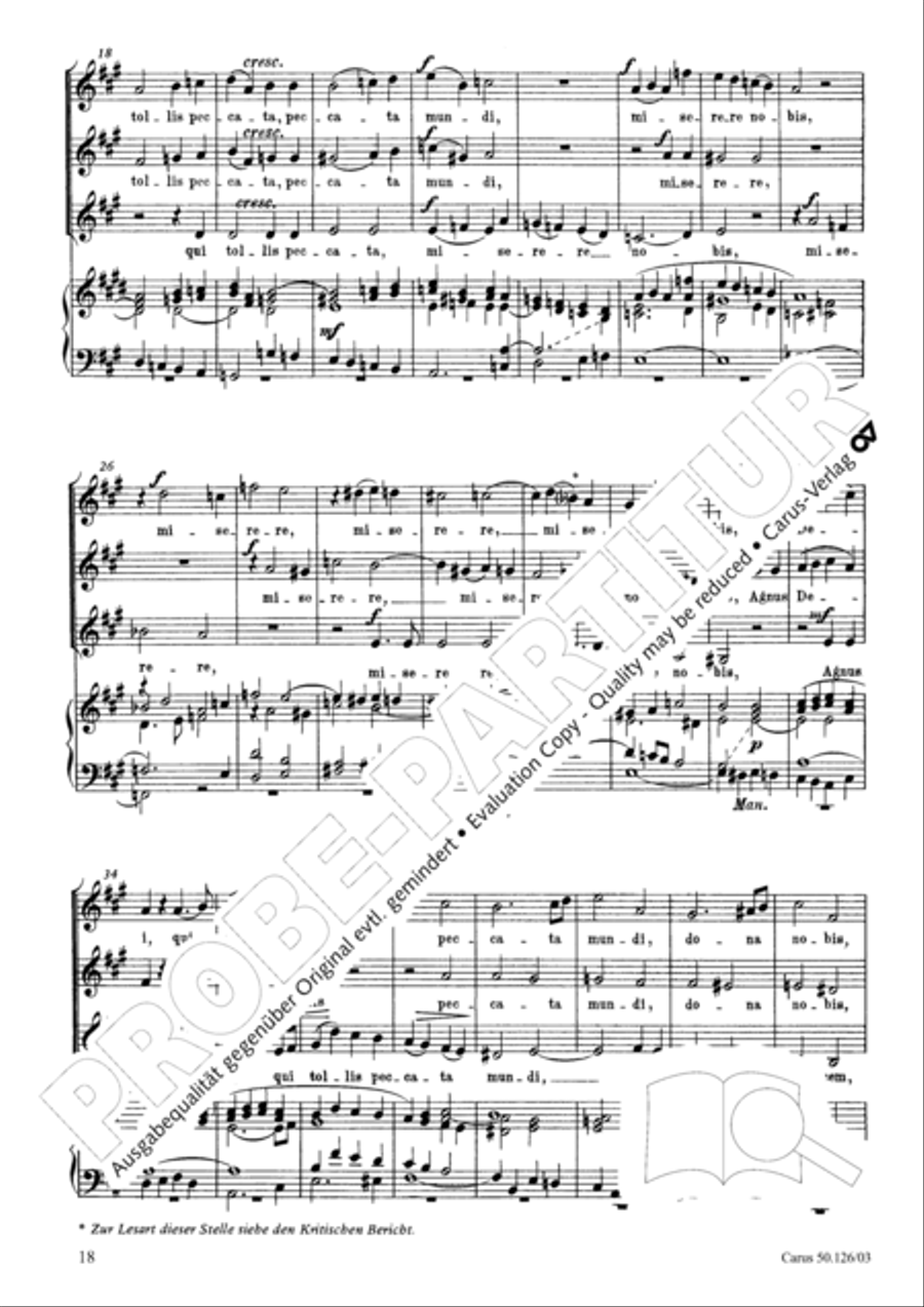 Mass in A major SSA scores gallery preview page 19