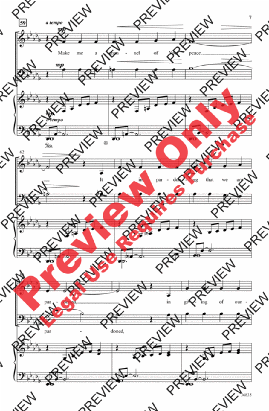 Make Me a Channel of Your Peace 2-Part scores gallery preview page 7