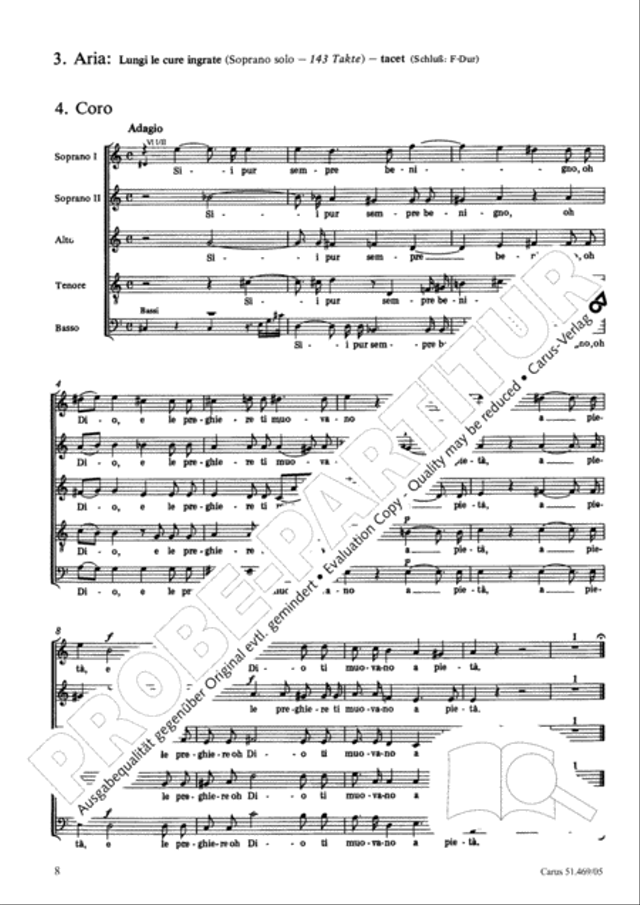 Davide penitente 4-Part scores gallery preview page 9