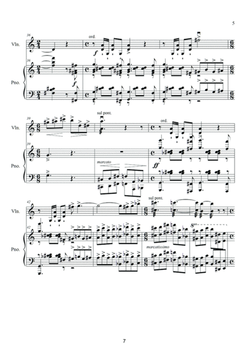 Humoresque for violin and piano image number null