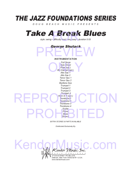 Take A Break Blues image number null