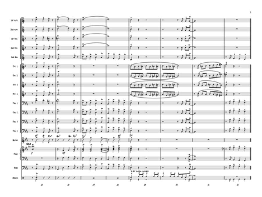 Hark The Herald Angels Swing! Jazz Ensemble scores gallery preview page 5