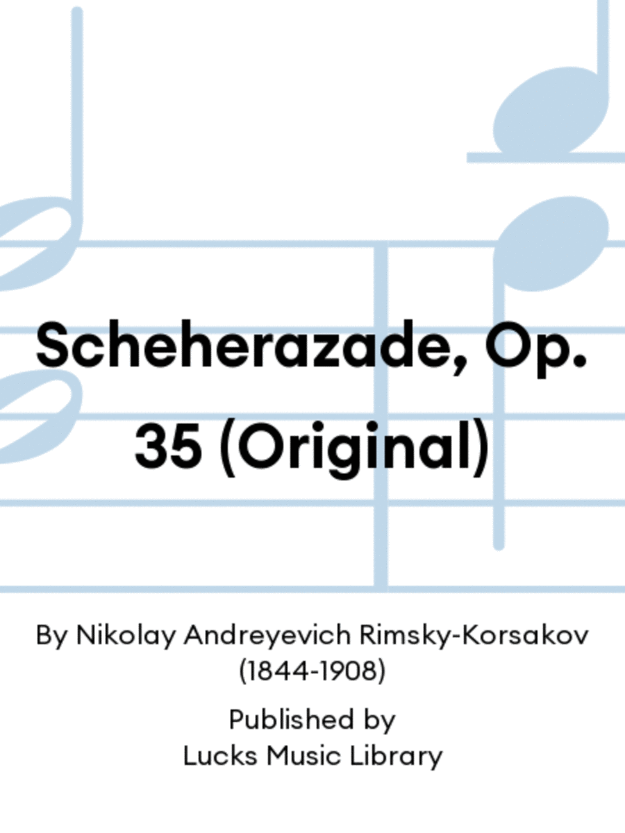 Scheherazade, Op. 35 (Original) Score scores gallery preview page 1