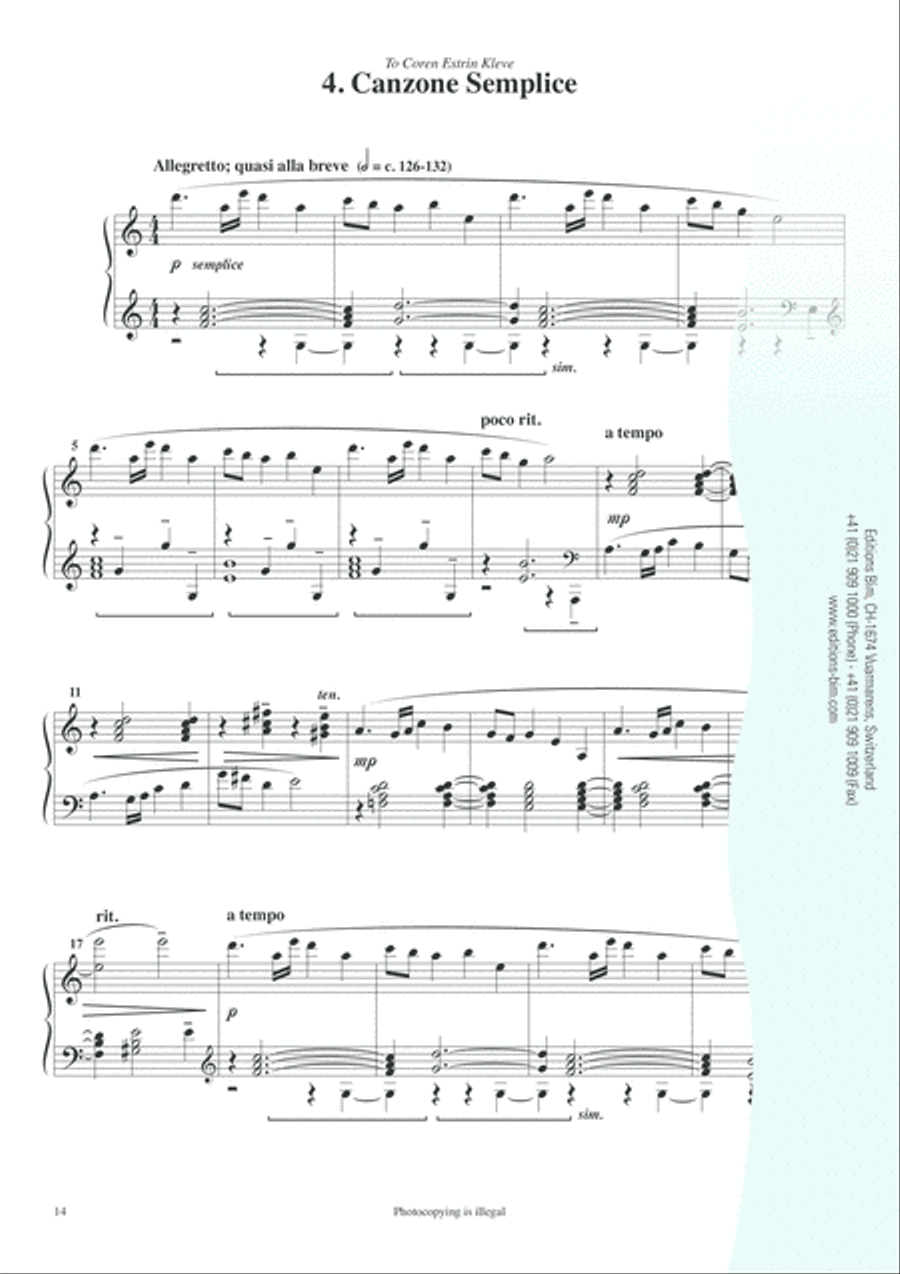 6 Bagatelles Piano Solo scores gallery preview page 8
