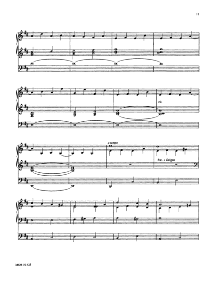 At the Lamb's High Feast We Sing Organ scores gallery preview page 2