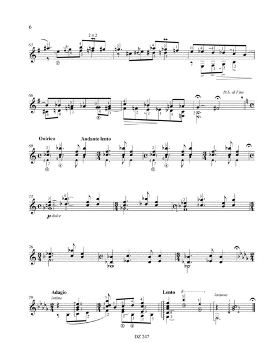 Trois préludes Classical Guitar scores gallery preview page 6
