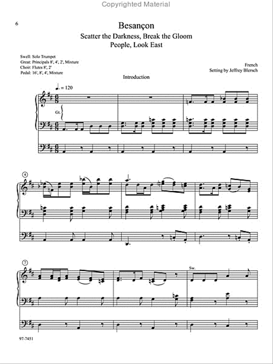 Introductions, Harmonizations, Accompaniments, Interpretations, Vol. 6 Organ scores gallery preview page 3