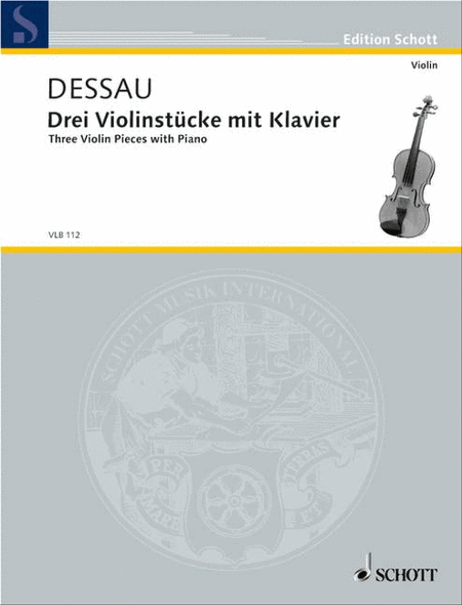Three Violin Pieces with Piano Violin Solo scores gallery preview page 1