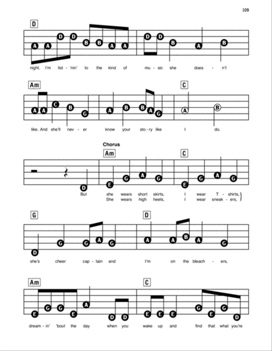 You Belong With Me Electronic Keyboard scores gallery preview page 2