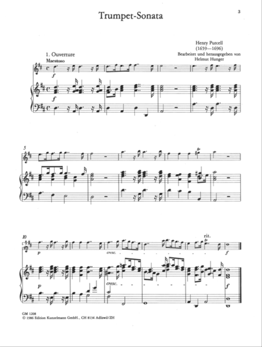 Sonata for trumpet Sonata for trumpet Trumpet Solo scores gallery preview page 2