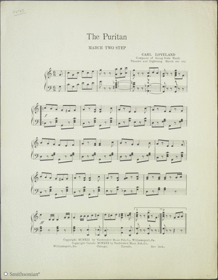 The Puritan March, Two-Step Piano Solo scores gallery preview page 2