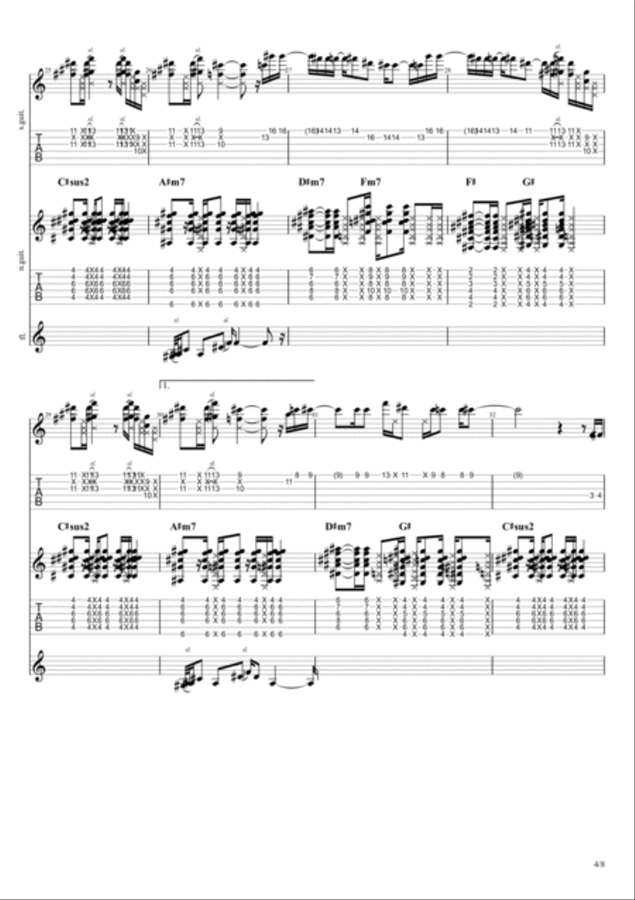 Shady Vineyard Guitar scores gallery preview page 4