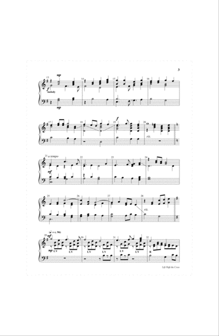 Lift High the Cross 3-Octaves scores gallery preview page 3