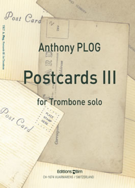 Postcards III for trombone