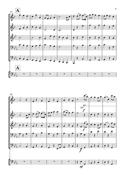 Jupiter (Holst)- Brass Quintet by Gustav Holst Horn - Digital Sheet Music