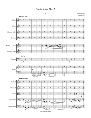 Book cover for Sinfonietta No.2