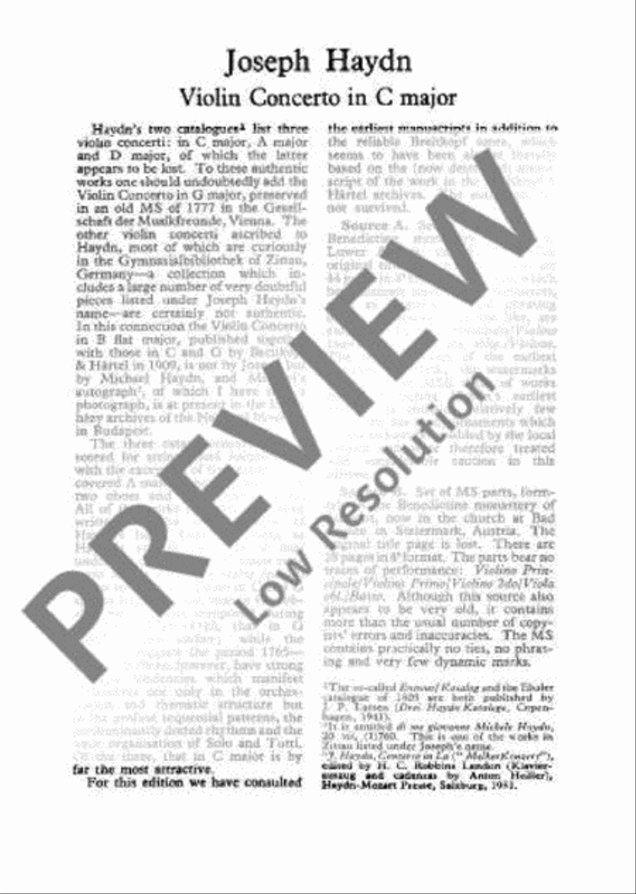 Concerto C major Orchestra scores gallery preview page 4