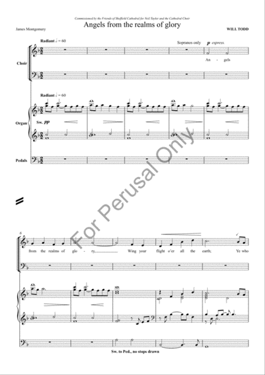 Angels, from the realms of glory 4-Part scores gallery preview page 2