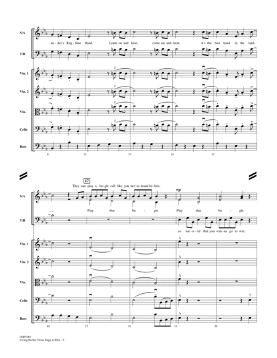 Irving Berlin: From Rags To Ritz - Full Score Orchestra scores gallery preview page 3