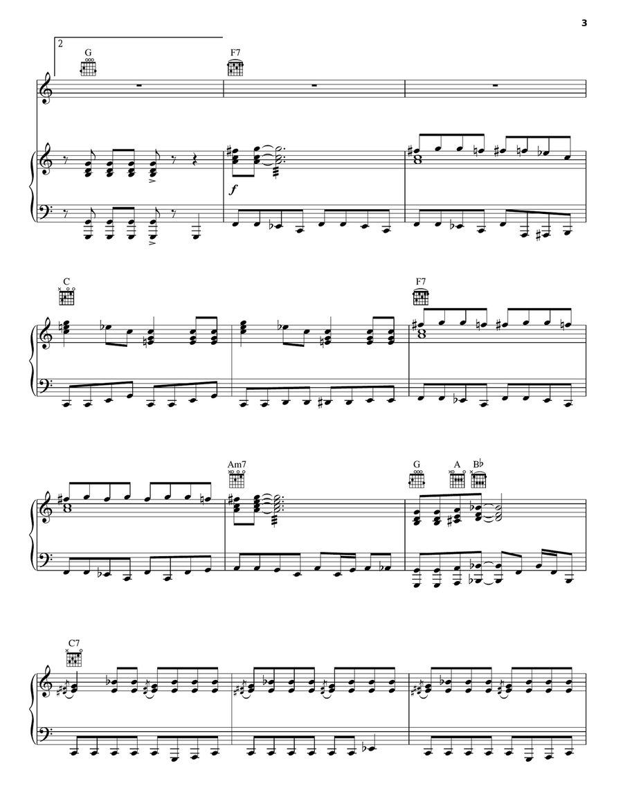 If You Wanna Get To Heaven Piano, Vocal, Guitar scores gallery preview page 3